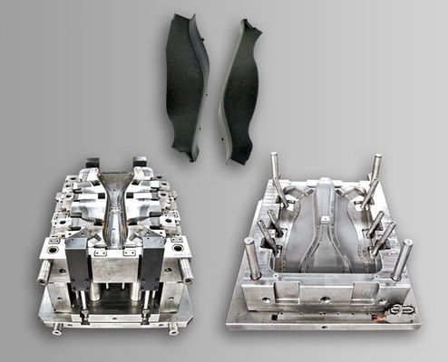 パーソナライズド 自動車 プラスチック インジェクション 模具 製造 鋳造 工場 2 穴 PC/ABS/PP/POM 素材 黒